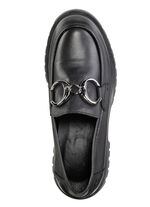 ELENA EDEN loafers med metallsmycken SCHWARZ