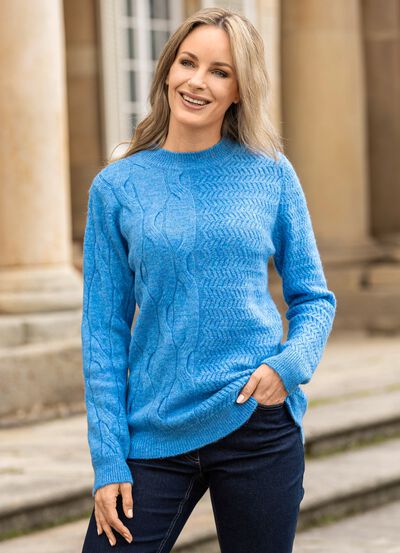 Tröja av melerad garn 