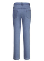 Jeans med vackra broderier JEANSBLAU