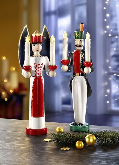 LED-figurer, set om 2, med fj&auml;rrkontroll 