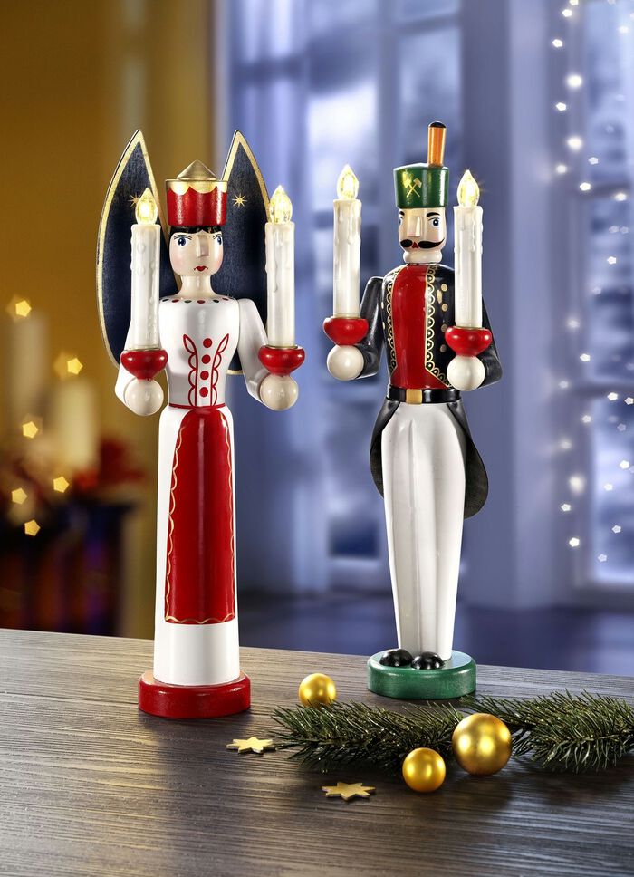 LED-figurer, set om 2, med fj&auml;rrkontroll 