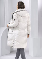 Jacka med fast huva BEIGE