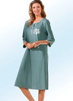 Tv&aring;-pack nattskjortor, enf&auml;rgad och helt&auml;ckande design med knappsl&aring; 