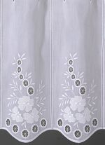 Broderad kort persienn med b&ouml;jd finish 