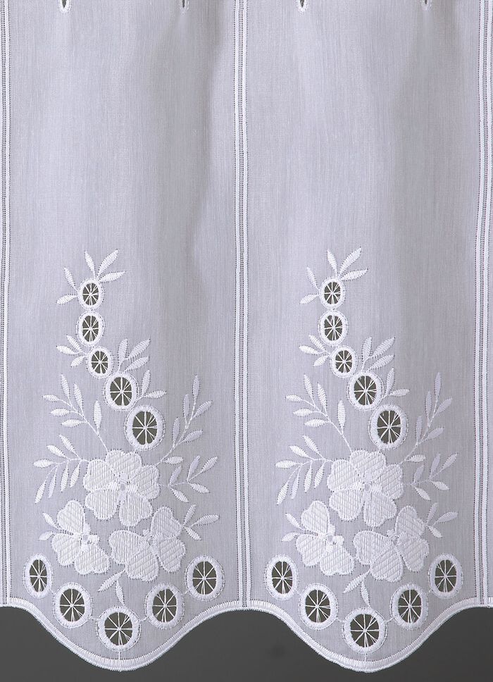 Broderad kort persienn med b&ouml;jd finish 