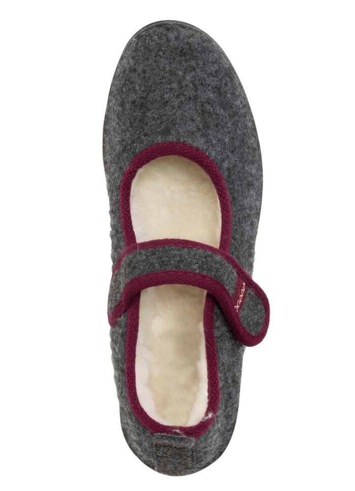 Clipsko av mjuk filt GRÅ