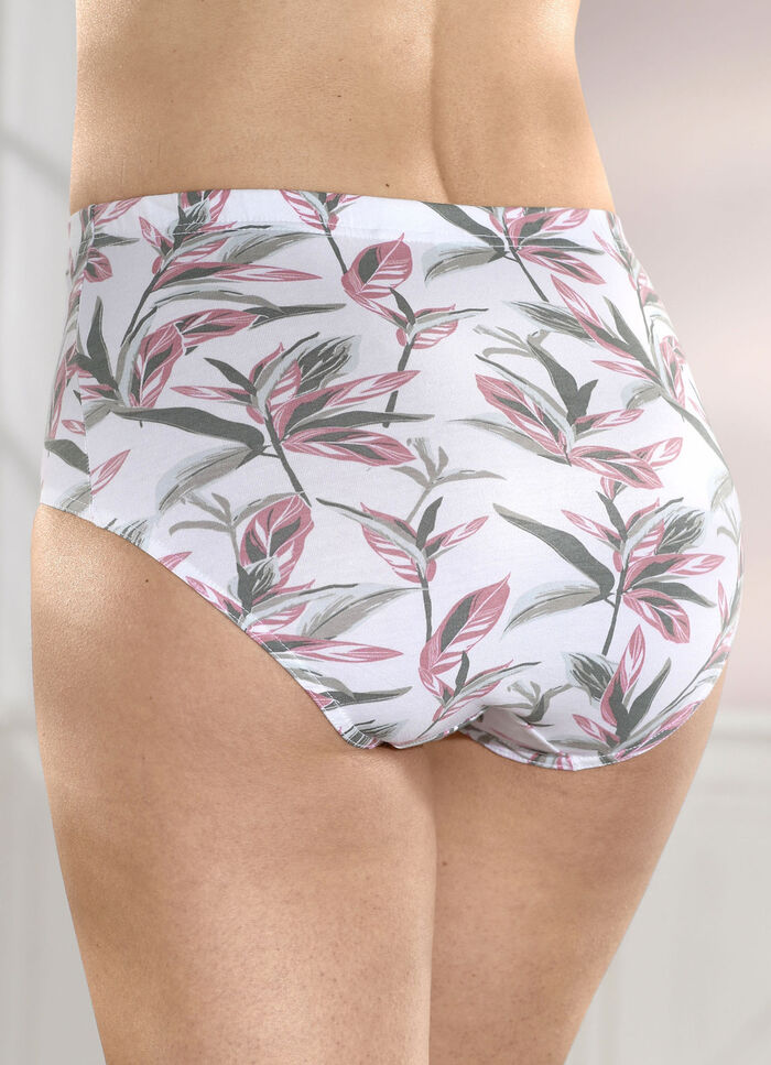 Fyra-pack med trosor med blommönster 