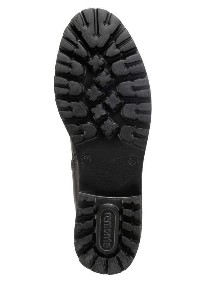 Remonte, moderiktiga damstövlar, vinterskor, vidd G, med uttagbar fotbädd SVART