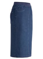 Kjol i rakt snitt JEANSBL&Aring;