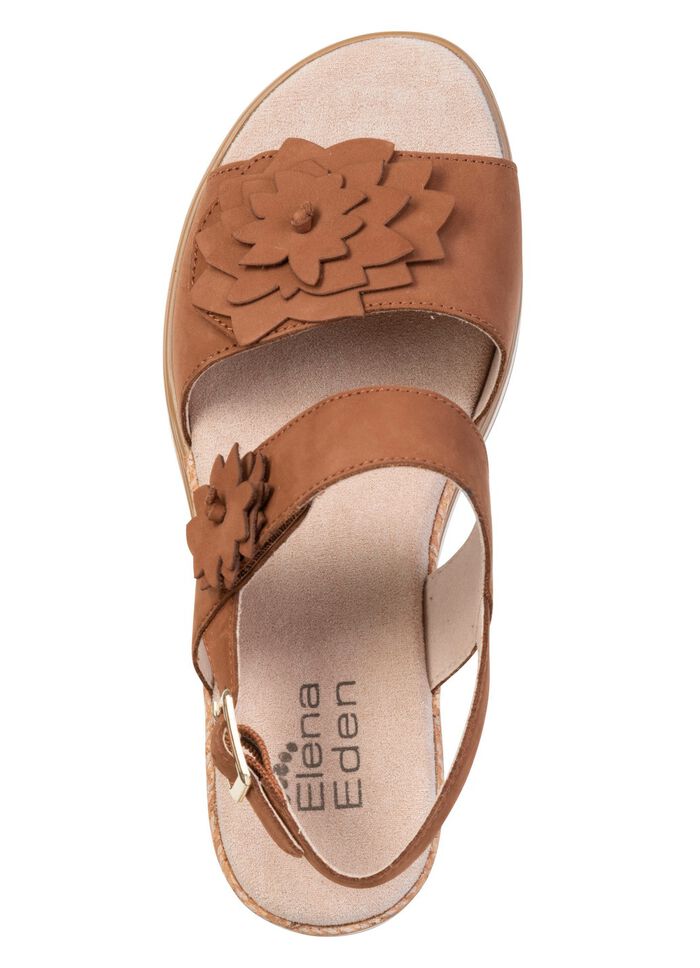 ELENA EDEN, l&auml;tta damsandaler, vidd G, med kardborreband 