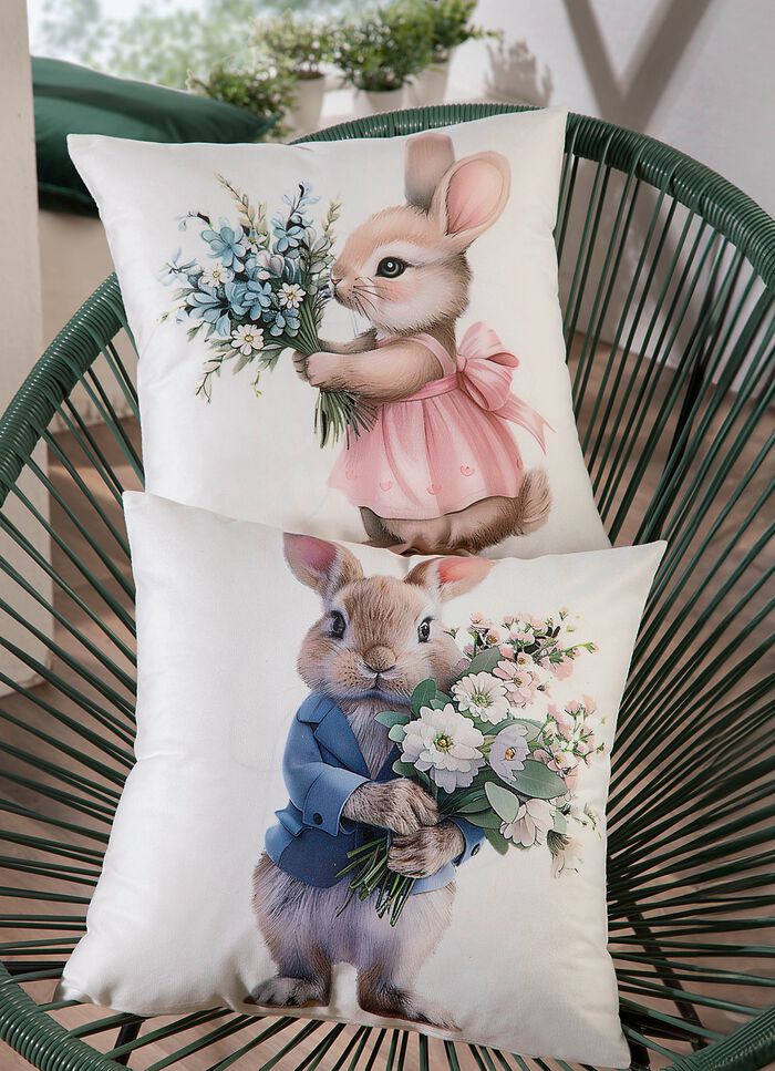 Mjukt kuddfodral i sammetslook 