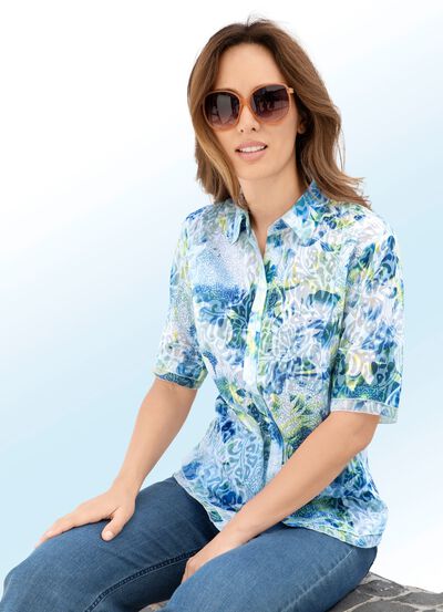 Fint genomskinlig blus 