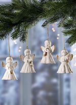 Porslinsklockanglar, set om 4 