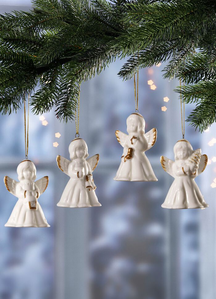 Porslinsklockanglar, set om 4 