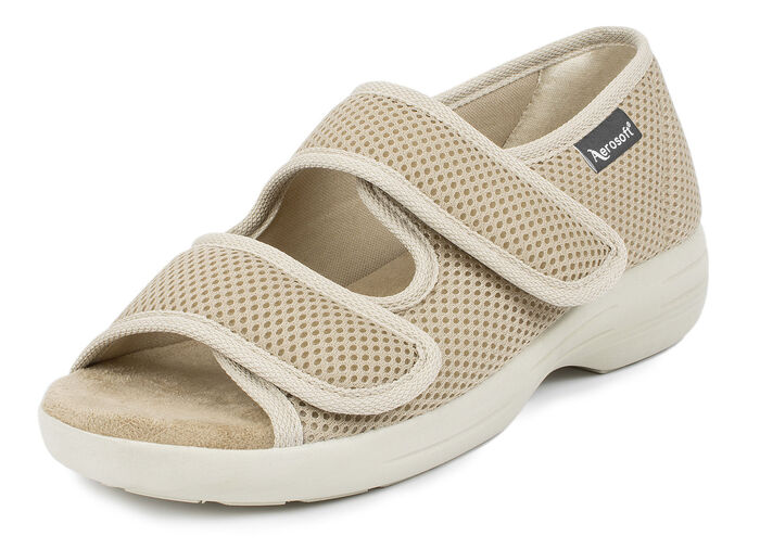Kardborresandaler för kvinnor och män BEIGE