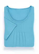 Nattlinne, ankellångt och plisserat TÜRKIS