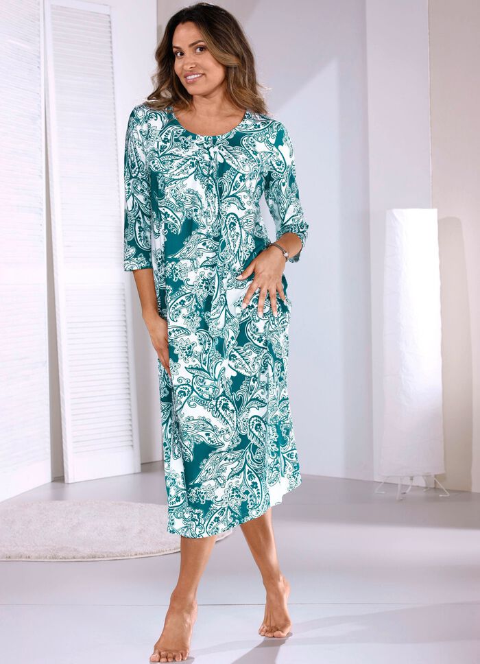 Ankell&aring;ng nattlinne med 3/4-&auml;rmar 