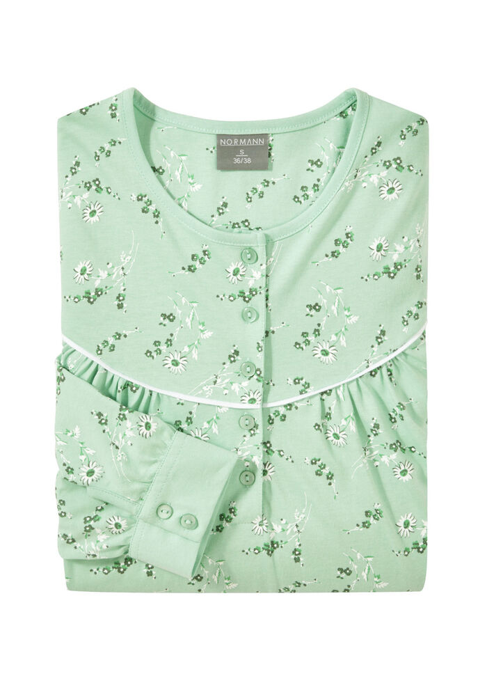 Tvåpack vadlånga nattlinnen med knappslå 