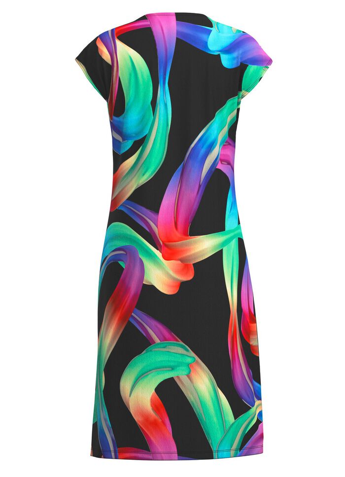 Kl&auml;nning med briljant f&auml;rgtryck design 