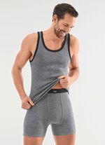 Fyrapack kalsonger med garnf&auml;rgad randig design 