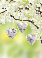 Hj&auml;rth&auml;ngare i metall med 3 st 