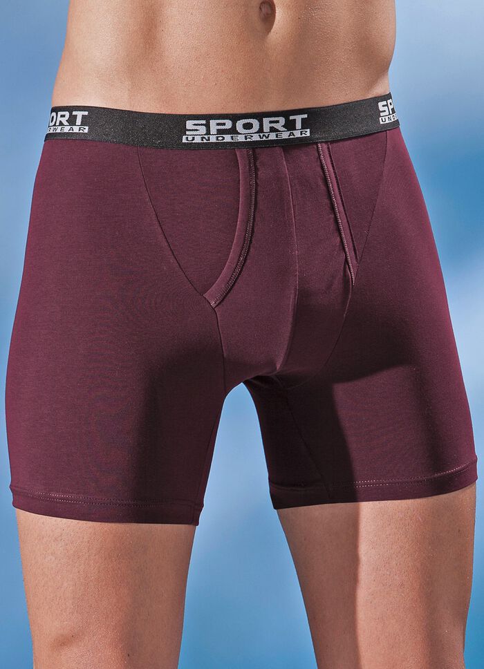 3-pack trosor i fin jersey med insnitt 