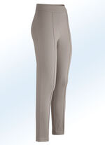 Byxor i mjuk stretch TAUPE