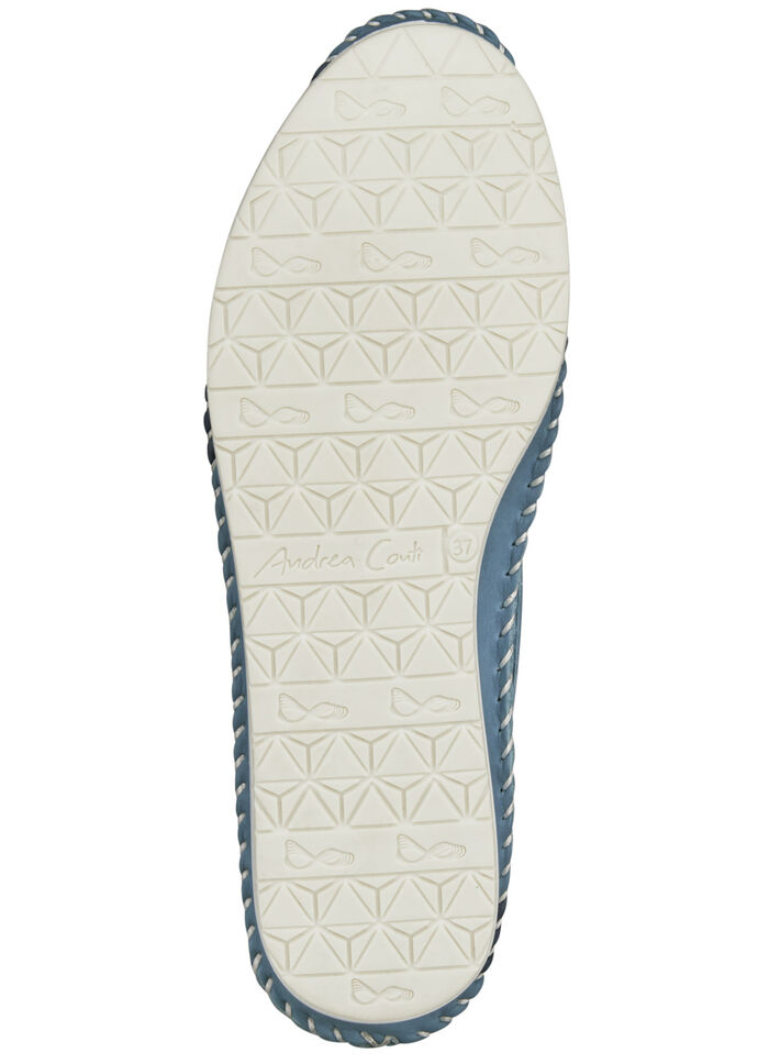 Loafers från Andrea Conti med snygga skinnblommor JEANSBLEU