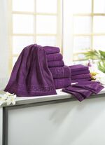 Frott&eacute;serie med slingrande jacquardstruktur 