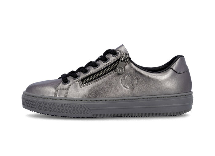 Rieker, trendiga damsneakers med dragkedja, 