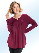 Skjorttunika med rund halsringning 