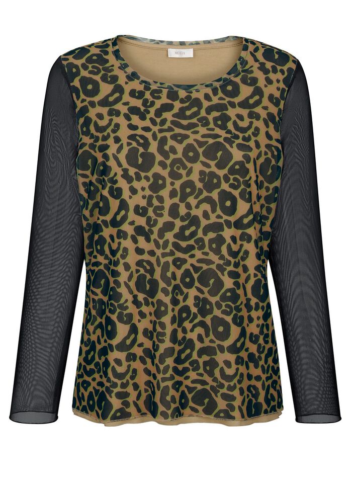 Skjorta med meshjersey 