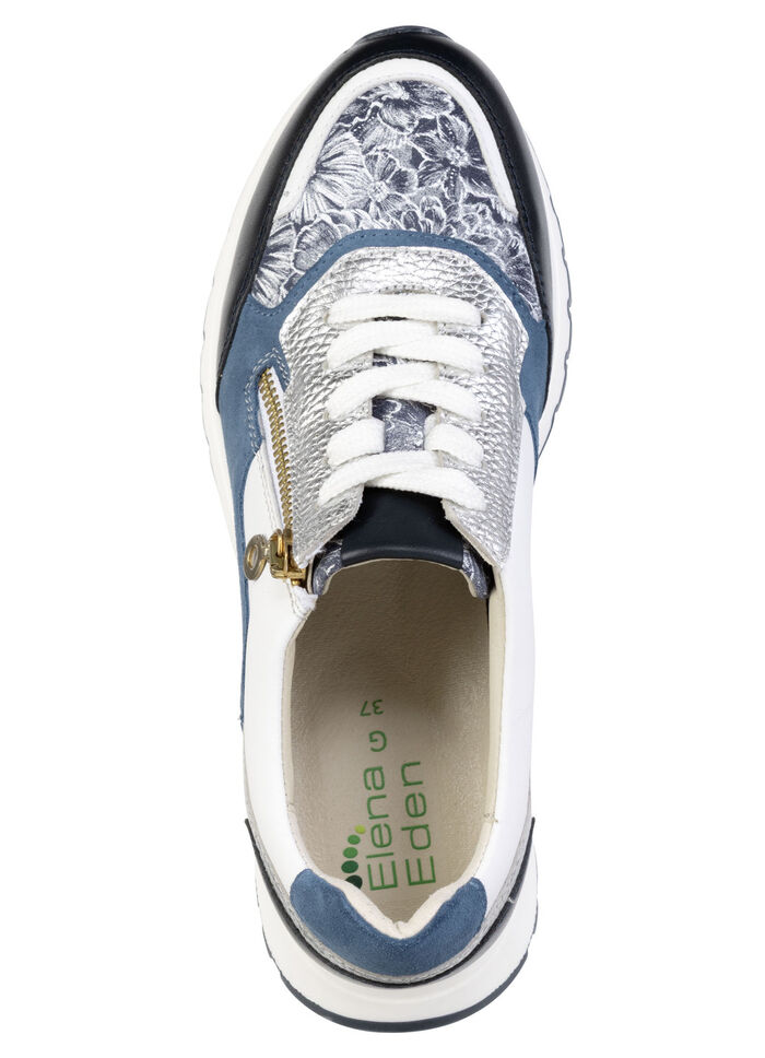 ELENA EDEN, eleganta damsneakers, vidd G, med uttagbar fotbädd JEANS-BUNT