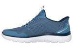 SKECHERS, sportiga herrsneakers, med gjuten slip-in-h&auml;lplatta BLAU