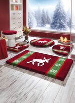 Halvcirkelformad matta 