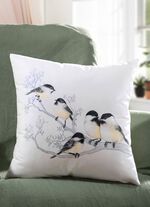 Kuddfodral med f&aring;gelmotiv 