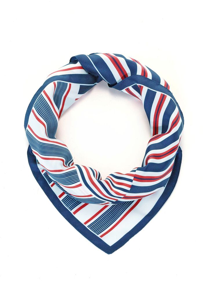 Halsduk med randig design 