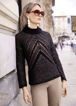 Tröja i dubbelt lager-look 