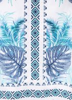 Skjorta med silverf&auml;rgade dekorativa tallrikar 