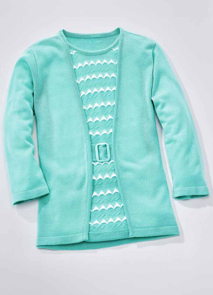 Tröja i twinset-look AQUA-VIT