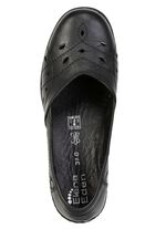 ELENA EDEN, bekv&auml;ma damtofflor, bredd H, med uttagbar fotb&auml;dd SCHWARZ