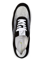 Ranger sneakers med gradient, gnistrande strass SVART