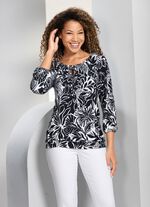 Skjorttunika med raglan&auml;rmar 