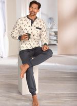 Tv&aring; paket pyjamas med knappsl&aring; och muddar 