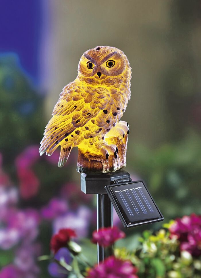 Solar sn&ouml;uggla gjord av polyresin 