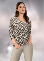 Skjorta med f&auml;rgsprakande allover-tryck 