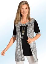 2-delat set best&aring;ende av v&auml;st och skjorta 