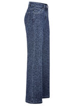 Jeans i trendigt leopardmönster, 
