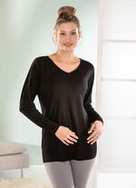 Skjorta med l&aring;nga fladdermus&auml;rmar 