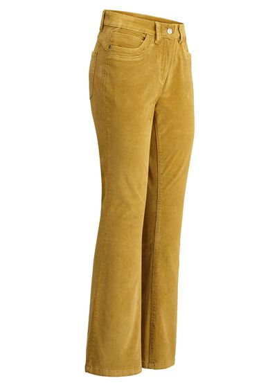 Cordbyxor i trendig bootcut-modell 